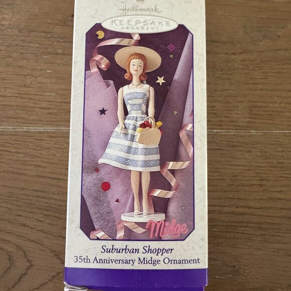 1998 Hallmark Keepsake Ornament Barbie's Bestie Midge Suburban Shopper - Picture 3 of 6